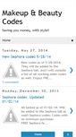 Mobile Screenshot of makeupandbeautycodes.com
